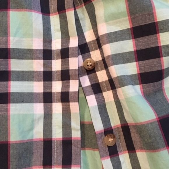 Women’s Pendleton Plaid Multicolor Short Sleeve Button Down Shirt, Size Large - Picture 4 of 4